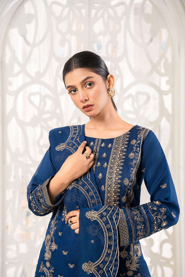 3 Piece Stitched Embroidered Khaadi Organza.