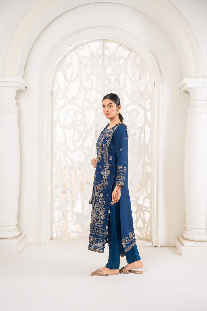 3 Piece Stitched Embroidered Khaadi Organza.