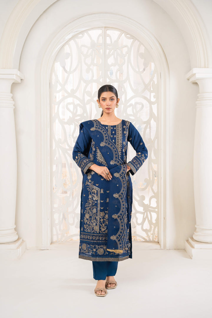 3 Piece Stitched Embroidered Khaadi Organza.