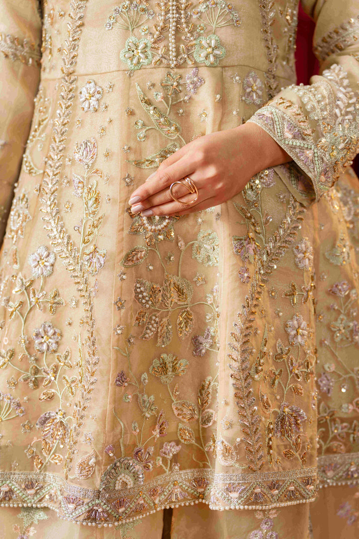 3 Piece Stitched Embroidered Premium Organza.