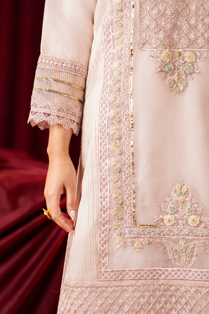 3 Piece Stitched Embroidered Premium Organza.