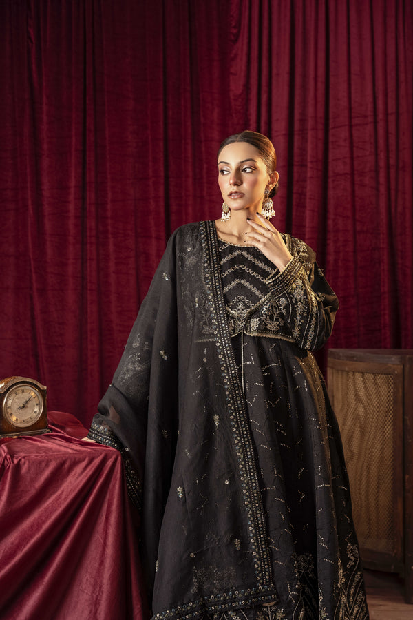 3 Piece Stitched Embroidered Premium Organza | 3881-KH-ORNT