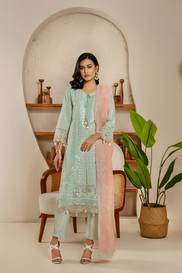 3 Pieces Ready To Wear | 4114-KH-CT