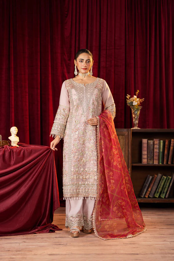 3 Piece Stitched Embroidered Premium Organza.