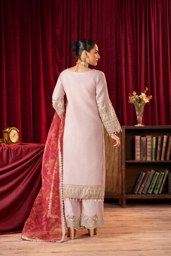 3 Piece Stitched Embroidered Premium Organza.