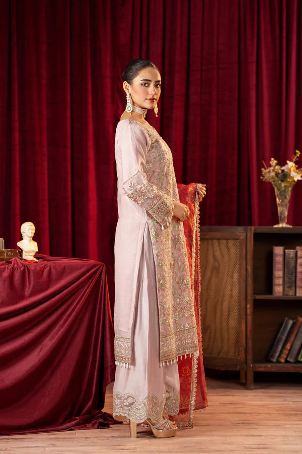 3 Piece Stitched Embroidered Premium Organza.