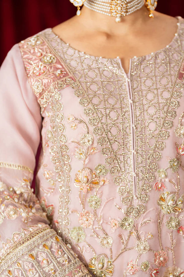 3 Piece Stitched Embroidered Premium Organza.