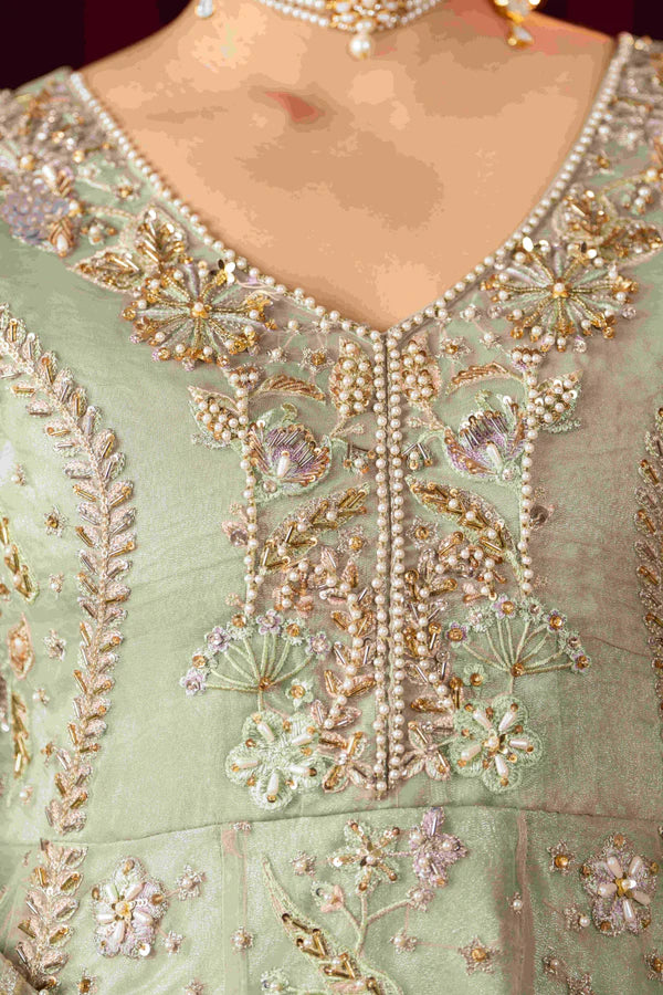 3 Piece Stitched Embroidered Premium Organza.