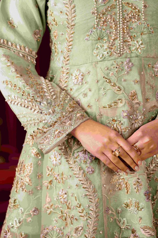 3 Piece Stitched Embroidered Premium Organza.