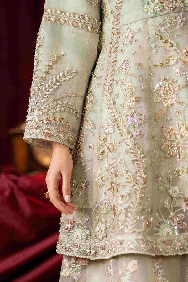 3 Piece Stitched Embroidered Premium Organza.